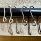 Heavy 18 gauge side hook sterling silver ear wires / sterling silver ear wires / handmade ear wires / shiny or oxidized polished