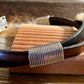 Leather bracelet with magnet closure, dark brown and black leather crossover / genuine leather bracelet