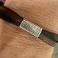 Leather bracelet with magnet closure, dark brown and black leather crossover / genuine leather bracelet