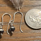 Dainty Navajo pearl drop / dangle sterling silver earrings
