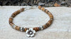 Jasper bracelet / sterling silver beaded gemstone bracelet