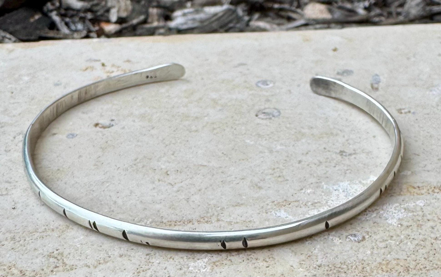 Sterling silver cuff bracelet