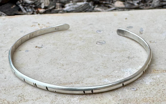 Sterling silver cuff bracelet