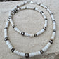 Navajo Pearl and White Turquoise Necklace, Sterling Silver Gemstone Necklace, Southwestern Jewelry, Beaded Necklace, Elegant Gift