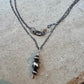 Navajo Pearls Pendant Necklace, Oxidized Sterling Silver Necklace, Cable Chain Pendant, Authentic Navajo Pearls, Navajo Pearl Necklace