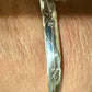 Flower and vine sterling silver cuff bracelet