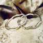Wave sterling silver rings / wave ring / stacking rings