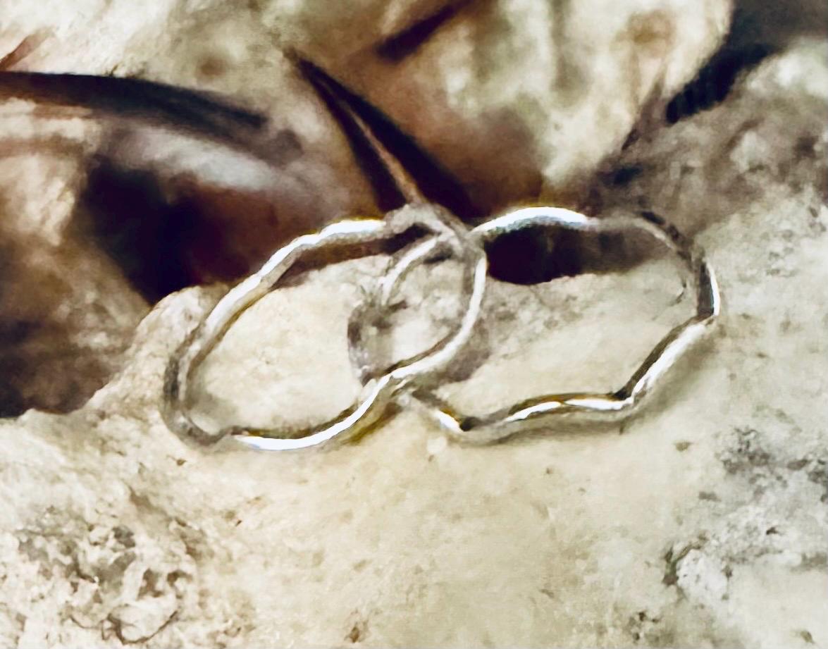 Wave sterling silver rings / wave ring / stacking rings