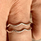 Wave sterling silver rings / wave ring / stacking rings