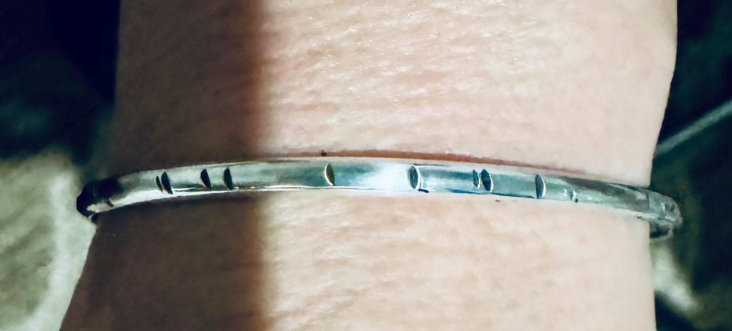 Sterling silver cuff bracelet