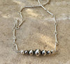Navajo Pearl Ankle Bracelet, Bar Chain Anklet, Southwestern Style, Ankle Jewelry, Handmade Anklet