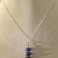 Mohave Purple Turquoise Pendant Necklace, Sterling Silver Necklace, Gemstone Pendant, Beaded Necklace, Gift for Her, Unique Gift