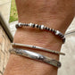 Navajo Pearl with White Turquoise bracelet / gemstone beaded sterling silver bracelet