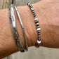 Navajo Pearl with White Turquoise bracelet / gemstone beaded sterling silver bracelet