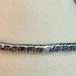 Hammered sterling silver cuff bracelet