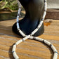 Navajo Pearl and White Turquoise Necklace, Sterling Silver Gemstone Necklace, Southwestern Jewelry, Beaded Necklace, Elegant Gift
