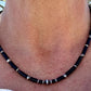 Navajo Pearl Black Onyx Necklace, Sterling Silver Gemstone Beaded Choker, Authentic Navajo Pearl Necklace, Necklace Jewelry Gift