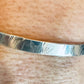 Angel wing stamped sterling silver hammered cuff bracelet