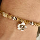 Jasper bracelet / sterling silver beaded gemstone bracelet