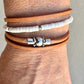 Sterling Silver Wrap Bracelet, White Turquoise Gemstone Bracelet, Leather Jewelry, Genuine Leather Gift, Stylish Wristwear