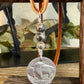 Indian head buffalo nickel on genuine deerskin single leather lace with white buffalo gemstone