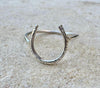 Horseshoe ring / 925 sterling silver handmade horseshoe ring