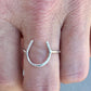 Horseshoe ring / 925 sterling silver handmade horseshoe ring