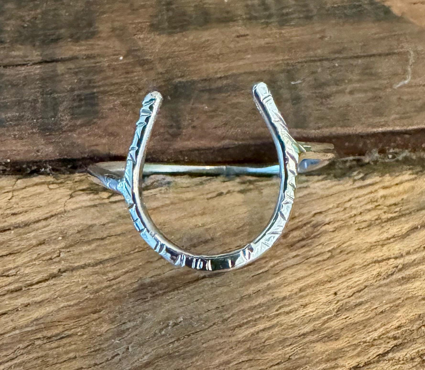 Horseshoe ring / 925 sterling silver handmade horseshoe ring