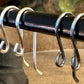 Heavy 18 gauge sterling silver French hook front loop ear wires / sterling ear wires / handmade ear wires / shiny or oxidized polished