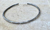 Hammered sterling silver cuff bracelet