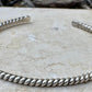 Twisted Wire Sterling Silver Cuff Bracelet, Rope Cuff, Silver Jewelry, Minimalist Bracelet, Gift for Her, Adjustable Cuff Bracelet