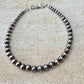 Sterling silver Navajo pearl bracelet / sterling silver beaded bracelet