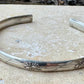 Flower and vine sterling silver cuff bracelet