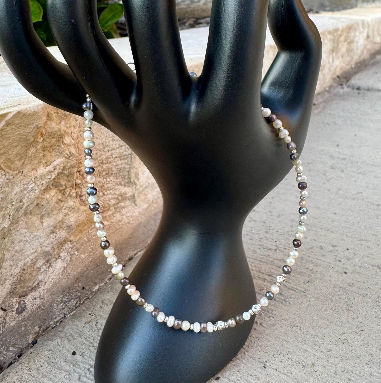 Dainty Ankle Bracelet with Freshwater Pearl, Sterling Silver Jewelry, Ankle Bracelet, Elegant Pearl Anklet, Gift Idea