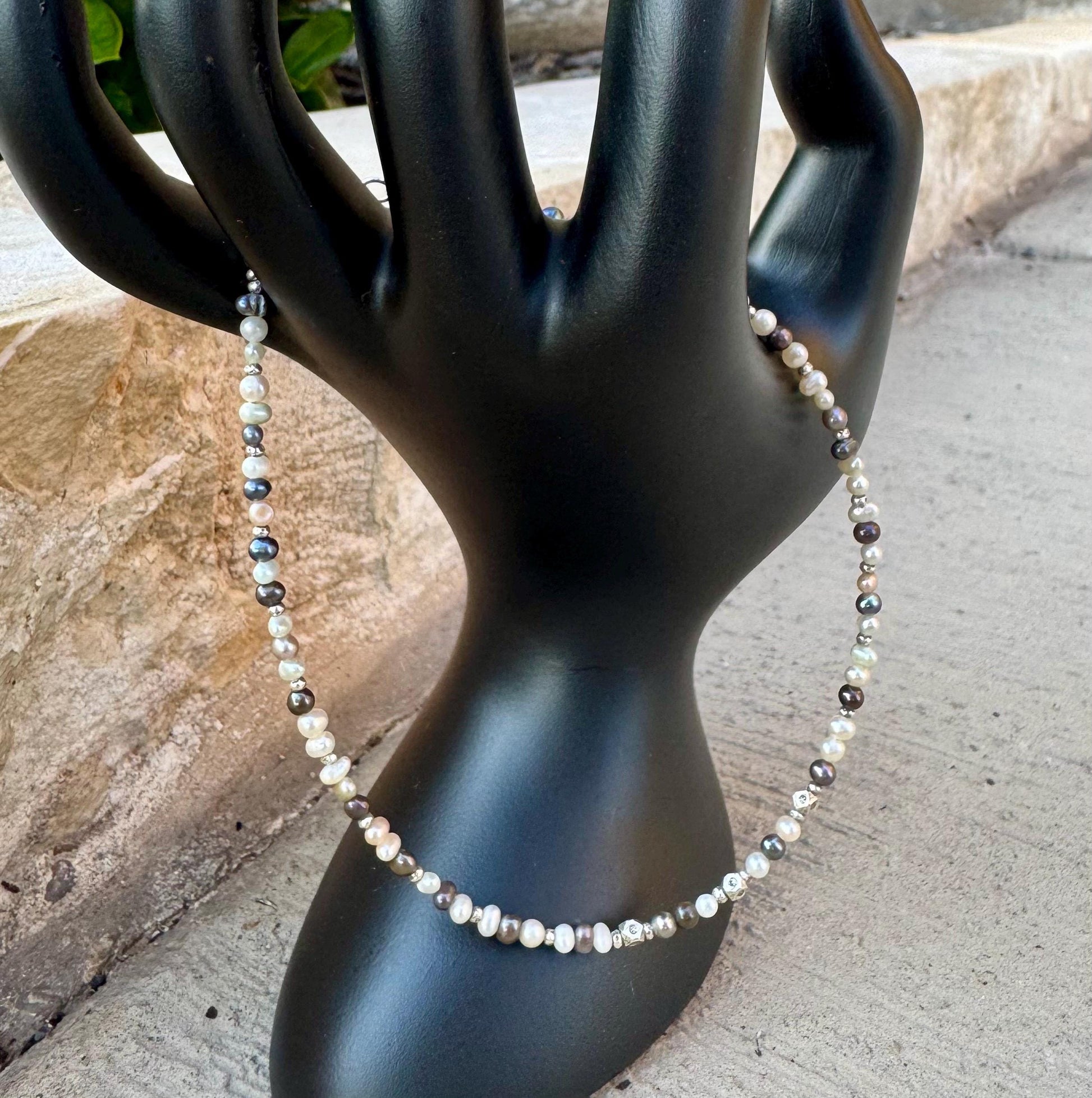 Dainty Ankle Bracelet with Freshwater Pearl, Sterling Silver Jewelry, Ankle Bracelet, Elegant Pearl Anklet, Gift Idea