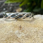 Sterling silver twist wire pattern ring band / twisted wire style ring band / handmade ring band