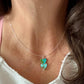 Turquoise Heart Pendant, Kingman Turquoise Necklace, Gemstone Jewelry, Boho Style, Southwestern Style, Gift for Her, Unique Pendant