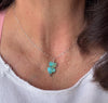 Turquoise Heart Pendant, Kingman Turquoise Necklace, Gemstone Jewelry, Boho Style, Southwestern Style, Gift for Her, Unique Pendant
