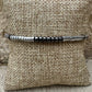 Hematite Sterling Silver Gemstone Bracelet, Hematite Beaded Bracelet, Silver Bracelet, Gemstone Jewelry, Gift Idea