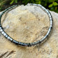 Hematite Sterling Silver Gemstone Bracelet, Beaded Hematite Bracelet, Mens Jewelry, Gift For Him, Healing Bracelet