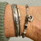 Black Tourmaline Rutilated Quartz bracelet / Tourmaline sterling silver gemstone bracelet