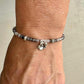 Black Tourmaline Rutilated Quartz bracelet / Tourmaline sterling silver gemstone bracelet