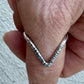 Chevron ring / wishbone round 12g smooth band ring