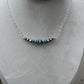 Navajo Pearl Turquoise Bar Necklace, Sterling Silver Chain, Bar Necklace, Authentic Navajo Pearls, Southwestern Jewelry, Western Jewelry