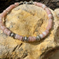 Pink Opal Bracelet, Sterling Silver Bracelet, Beaded Gemstone Bracelet, Opal Jewelry, Gift for Her, Elegant Trendy Accessory, Timeless Style