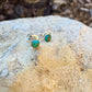 Turquoise Stud Earrings, Sterling Silver Post Earrings, Tiny Minimalist Earrings, Dainty Jewelry, Gift Idea
