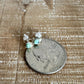 Variscite stud earrings / tiny sterling silver post earrings