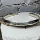 Flower and vine sterling silver cuff bracelet