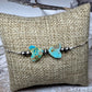Navajo pearl and turquoise heart chain bracelet