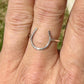 Horseshoe ring / 925 sterling silver handmade horseshoe ring